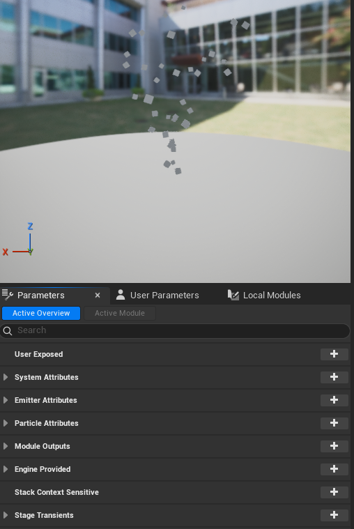 Working out the Niagara particle system for in-game UI hearts